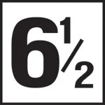Inlays 6 1/2 – 6 x 6 Tile 4″ Lettering C611065 (Smooth Waterline)