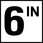 Inlays 6 INCH 6 x 6 Tile 4″ Lettering C610506 (Smooth Waterline)