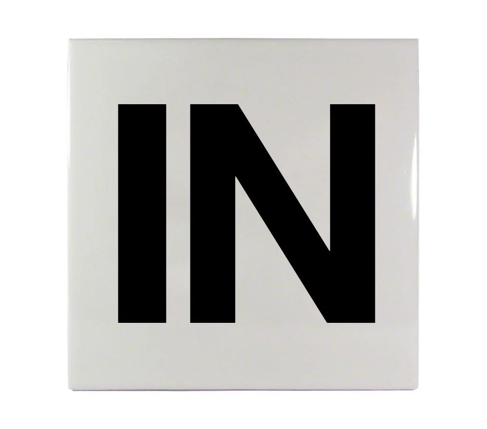 Inlays AB Series Smooth Frost-Proof Waterline Depth Marker IN 6×6″ Tile, 1/4″ Thick – C613505