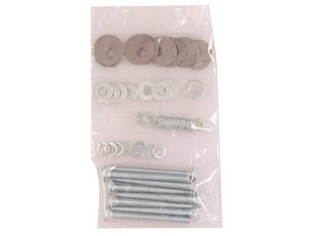 BOLT KIT, Bed, zinc finish, installs bed to the frame, (40) incl bolts, washers and nuts