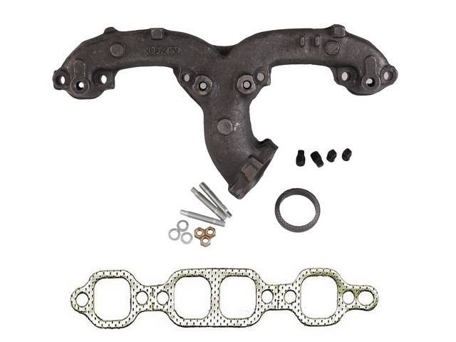 Exhaust Manifold, LH, Incl Gaskets and Hardware, reproduction