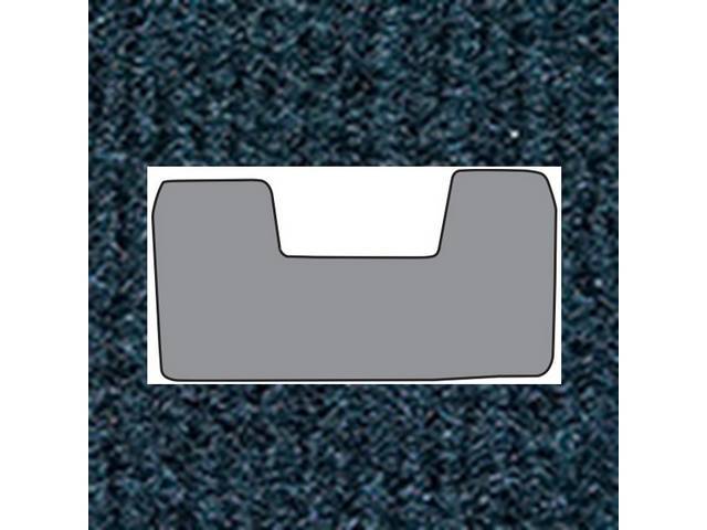 Floor Mats, Carpet, cut pile, Midnight Blue, 1-piece front and 1-piece rear, reproduction
