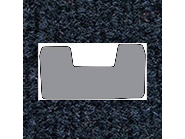 Floor Mats, Carpet, cut pile, Dark Blue, 1-piece front and 1-piece rear, reproduction