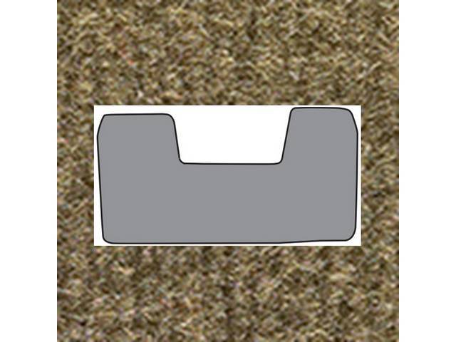 Floor Mats, Carpet, cut pile, Medium Beige, 1-piece front and 1-piece rear, reproduction