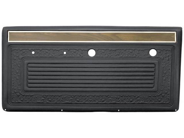 Inside Vinyl Door Panel Set, Medium Dark Gray, pair, US Made reproduction