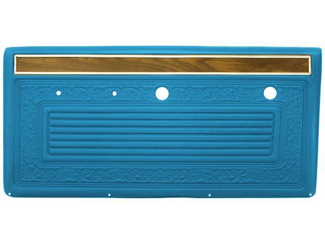 Inside Door Panel Set, Pre-Assembled, Bright Blue, reproduction