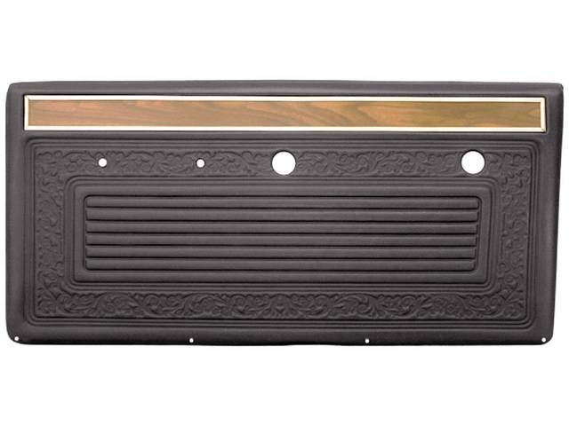 Inside Door Panel Set, Pre-Assembled, Medium Dark Gray, reproduction