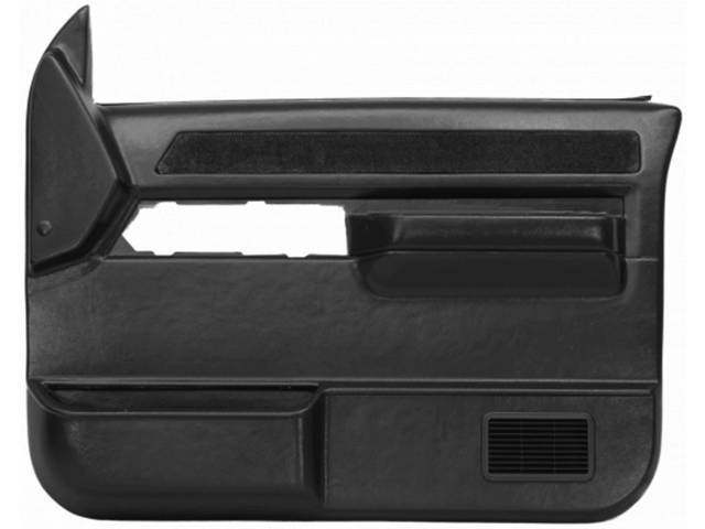 Replacement Style Front Door Panel Set, Graphite, ABS Plastic, w/o Power Locks and Power Windows, Reproduction for (88-94)