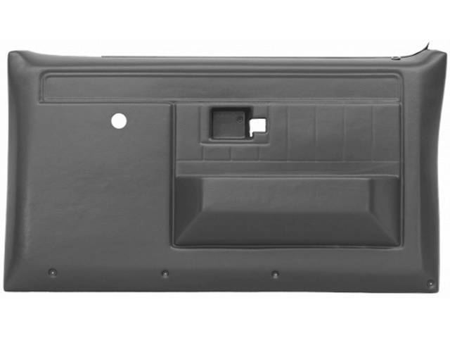 Front Door Panel Set, Presidio Gray, w/o power windows, w/ power locks, reproduction