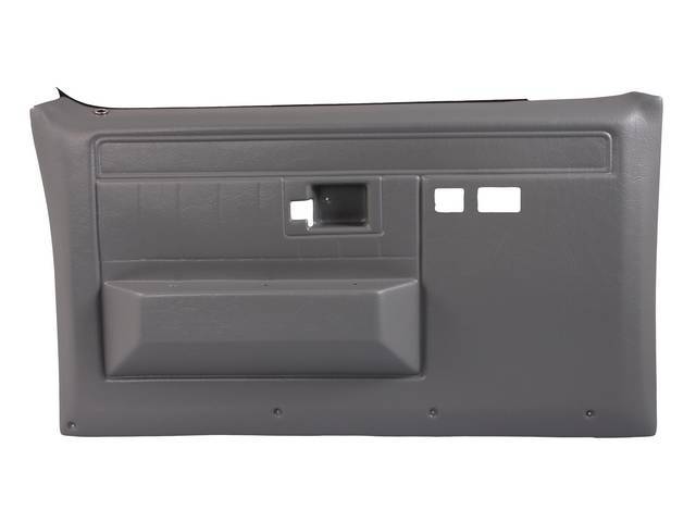 Presidio Gray Front Door Panel Set, w/ power windows and locks, repro