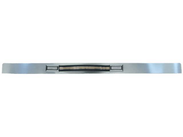 Brushed Aluminum Inserts Trim Package, w/ pull straps, repro