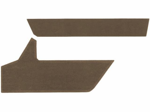 Cloth Insert Trim Panels, Saddle Tan