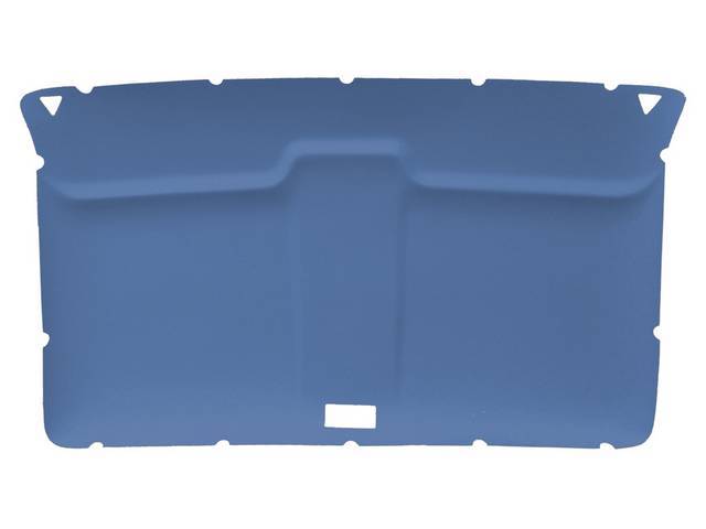 Headliner Assembly, Medium Blue Cloth, assembly includes original style headliner board in ABS-plastic
