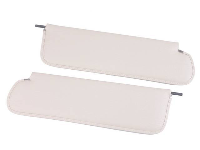 Sunvisor Set, Off White, oxen grain vinyl, reproduction