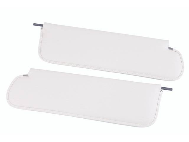 Sunvisor Set, white, oxen grain vinyl, reproduction
