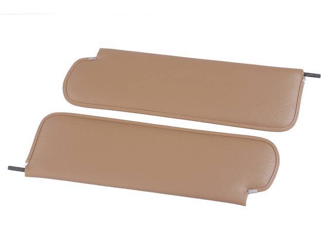 Sunvisor Set, Light Saddle, oxen grain vinyl, reproduction
