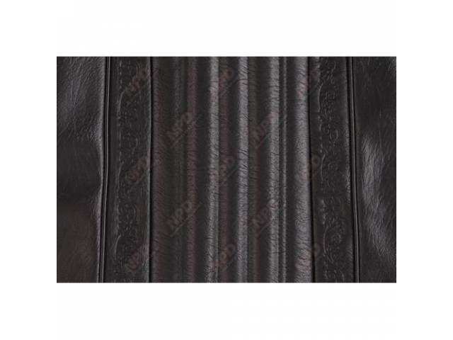 Upholstery Set, Buckets, Std, Black, PUI, walrus grain vinyl