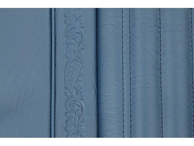 Upholstery Set, Buckets, Std, Bright Blue, PUI, walrus grain vinyl