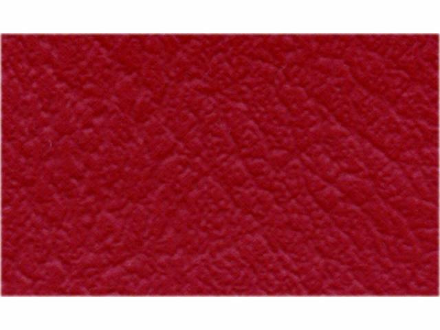 UPHOLSTERY, BENCH, MADRID GRAIN VINYL, W / PLEATS, RED
