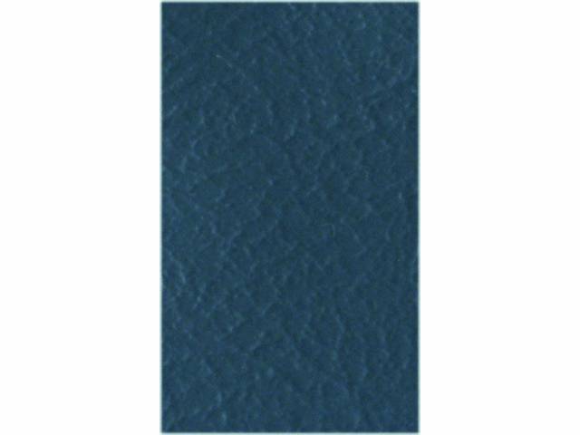UPHOLSTERY, BENCH, STANDARD CAB, NON-FOLDING BACK REST FRONT BENCH SEAT, MED BLUE MADRID GRAIN VINYL