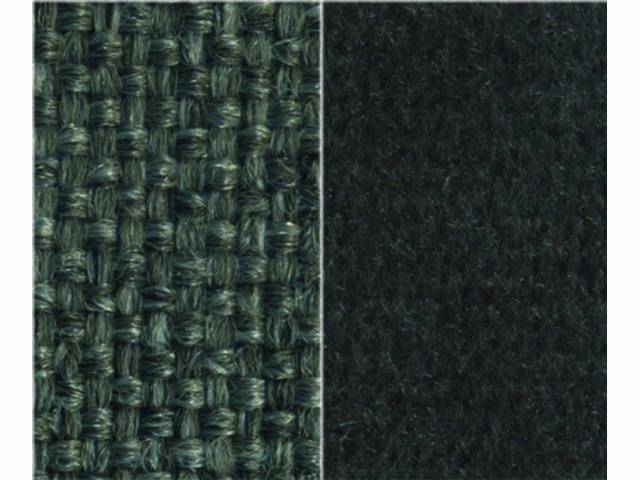 UPHOLSTERY, STANDARD CAB, FRONT BENCH, W/ HEAD REST COVERS, WOVEN CLOTH INSERT W/ MATCHING ENCORE VELOUR TRIM, GRAPHITE CLOTH W/ CHARCOAL VELOUR