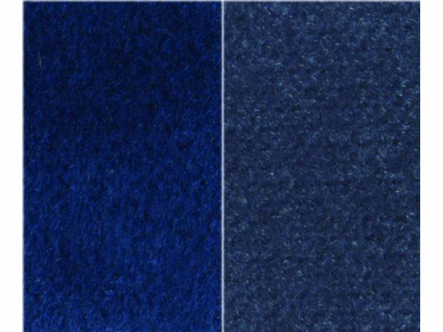 UPHOLSTERY, FULL SET, EXTENDED CAB, FRONT BUCKET SEAT AND REAR BENCH SET, ENCORE VELOUR TWO TONE, NAVY BLUE W/ ROYAL BLUE INSERTS