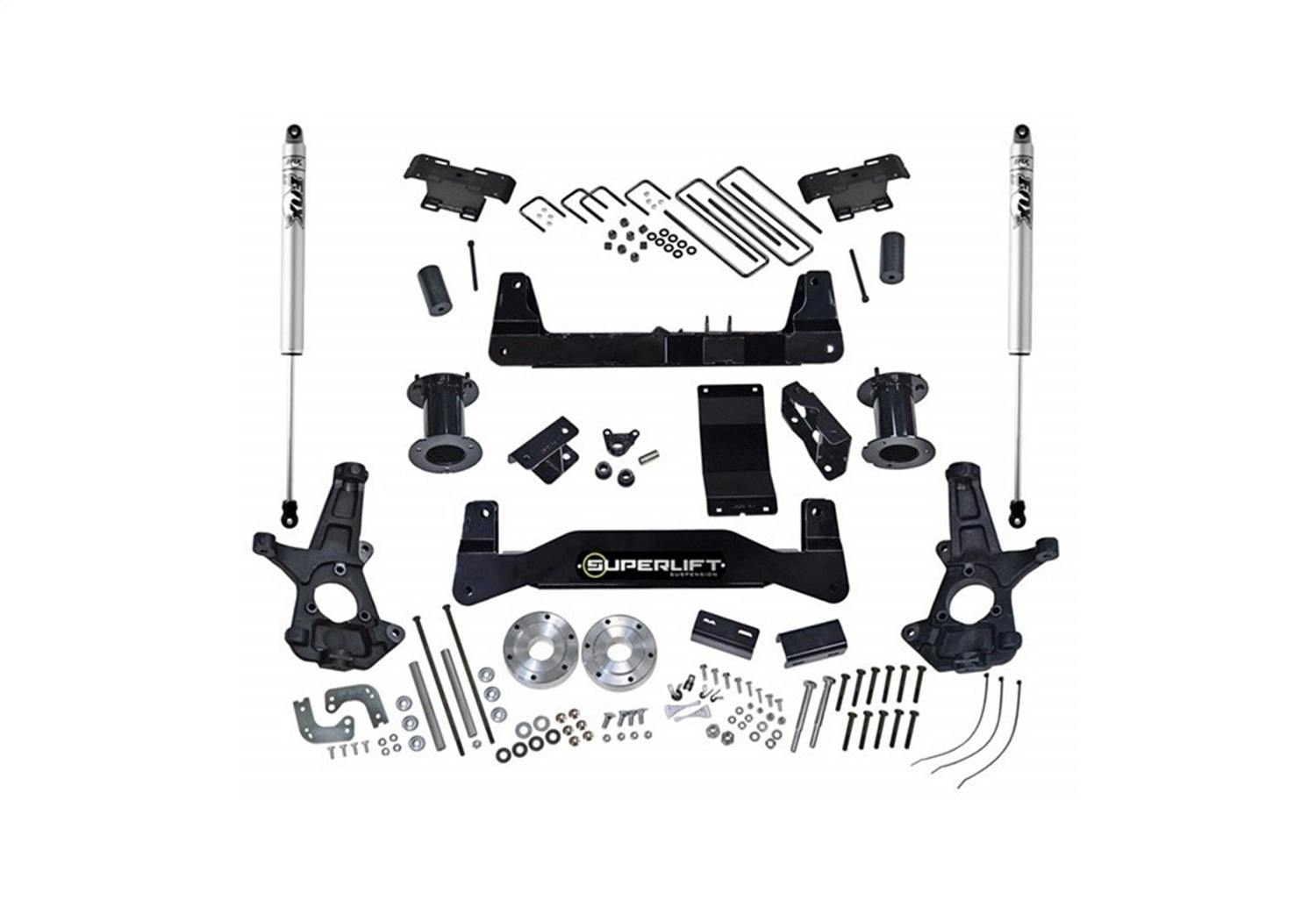 Superlift K160F 6.5" Lift Kit w/ FOX Shocks - 14-16 Silv/Sierra 1500 4WD w/ Cast Steel CntrlArms