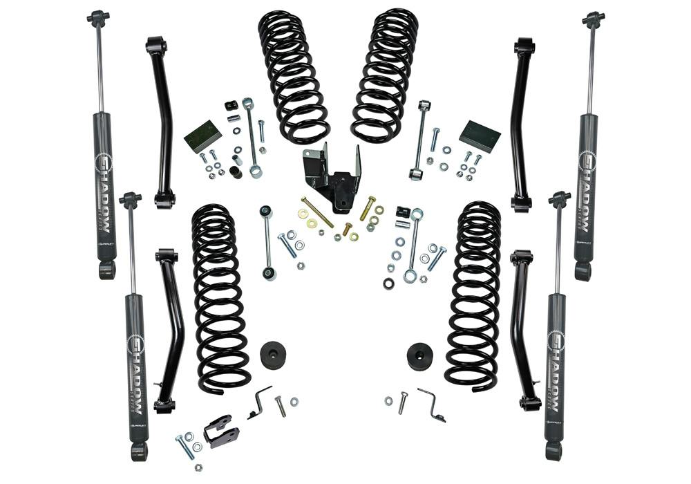 Superlift K192 4" DUAL RATE COIL Lift Kit - 18-25 JP JL WRGLR 4 DR - W/ SHADOW SERIES SHX