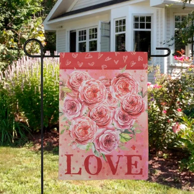 Love Rose Bouquet Outdoor Garden Flag 12.5″ x 18″