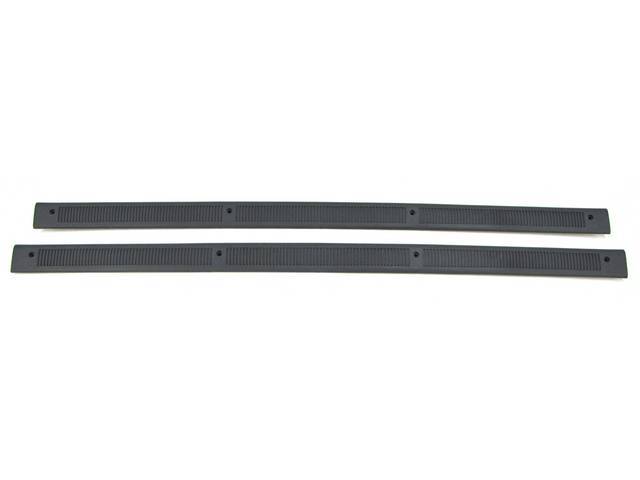 Plate, Door Scuff, Charcoal Gray, Pair, Original Ford Tooling, E4zz-6113208-B
