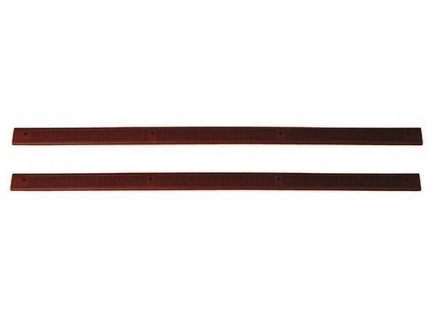Plate, Door Scuff, Scarlet Red, Pair, Original Ford Tooling, E7zz-6113208-B, Fozz-6113208-D