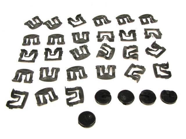 Complete Front and Rear Window Molding Mounting Kit for Coupe Models