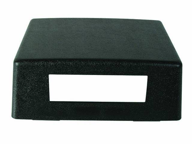 Plate, Console Delete, Black, Repro, W/ Correct Texture, Paintable, Used When Omitting Console For A Clean Look