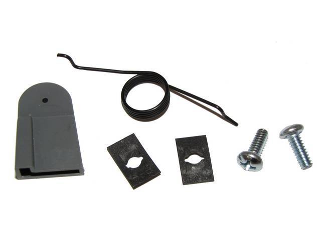 Repair Kit, Console Panel Ash Receptacle Door, Incl All Necessary Hardware And Brackets To Repair Broken Door, Good Repro