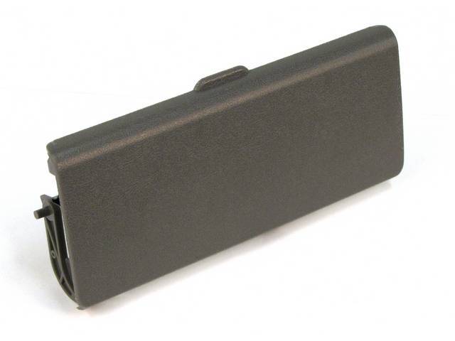 Door, Console Panel Ash Receptacle, Smoke Gray, Repro, W/ Correct Texture, Color Might Not Be Exact Match To Original, Paintable