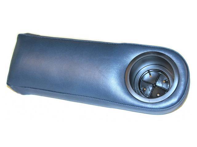 Cup Holder, Armrest, Blue, Installs In Factory Armrest