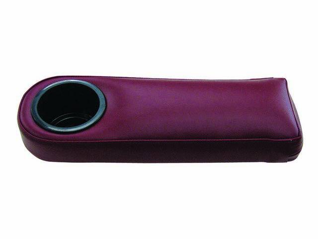 Cup Holder, Armrest, Maroon, Installs In Factory Armrest Location
