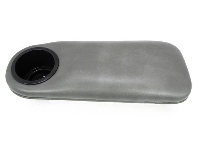 Cup Holder, Armrest, Graphite Gray, Installs In Factory Armrest Location