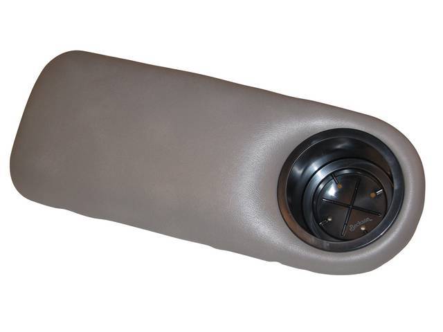 Cup Holder, Armrest, Titanium, Installs In Factory Armrest Location