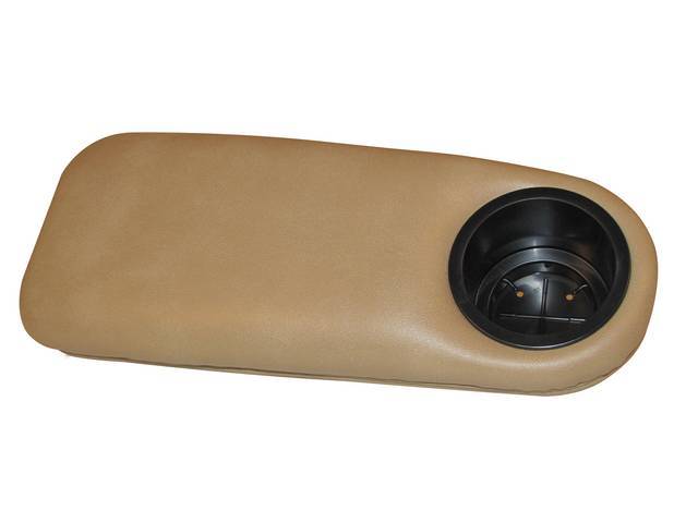 Cup Holder, Armrest, Camel, Installs In Factory Armrest Location