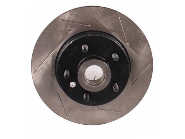 Rotor, Front, Gas Slotted, Lh, Stop Tech, Oe Premium Upgrade Replacement, Finished In A Durable Black E Coat