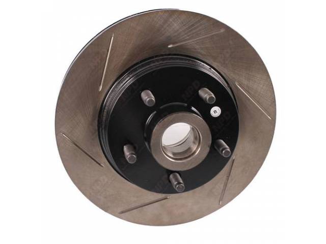 Rotor, Front, Gas Slotted, Rh, Stop Tech, Oe Premium Upgrade Replacement, Finished In A Durable Black E Coat