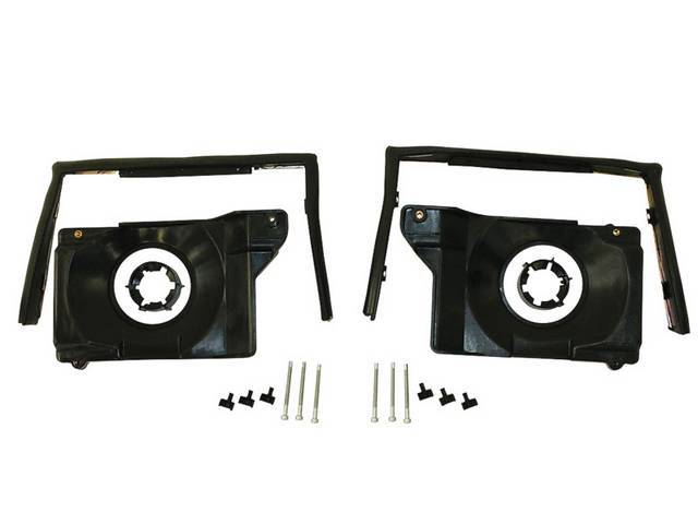 Mounting Kit, Head Light, Incl Both Lh And Rh Mounting Brackets, (6) Mounting Retaining Clips, Adjusting Bolts And (2) Head Light Retainers, Repro