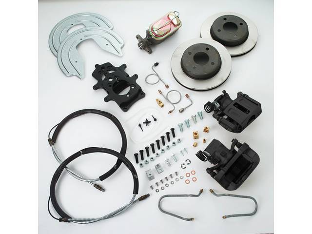 SSBC USA Rear Disc Brake Conversion Kit 87-92 (STD Rotors/Black Calipers)
