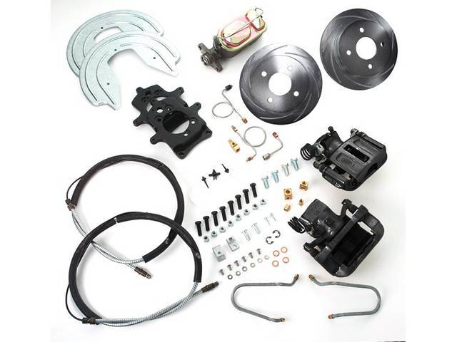 SSBC USA Rear Disc Brake Conversion Kit 87-92 (Upgrade Rotors/Black Calipers)