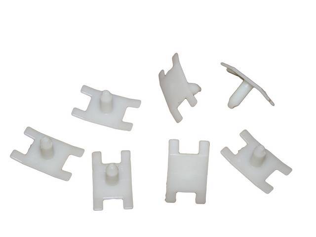 Mounting Kit, Door Window Molding Outer, Does One Side, Incl (7) H Shaped Clips, Repro, Clips Only, Does Not Include Barrel Nuts, See M-20544-1ak For Complete Kit