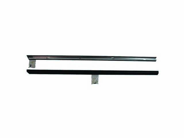 Molding, Door Belt, Outer, Black Finish, Pair, Exact Repro, E7zz-6120934-Ap E7zz-6620935-Ap, Does Both Rh And Lh Side