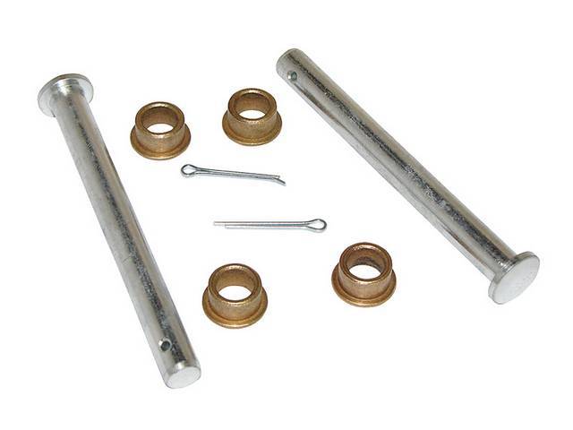 Door Hinge Rebuild Kit, Partial, Incl (2) Pins, (4) Bushings And (2) Cotter Pins, Does One Door, Repro
