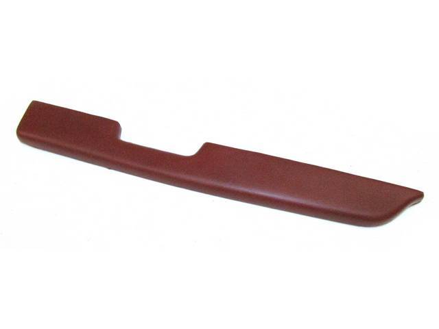 Armrest Pad, Rh, Molded, Scarlet / Red, Repro, This Pad Is The Best Color Match For The 87-92. May Be Used On The 93 But As A Replacement Style.