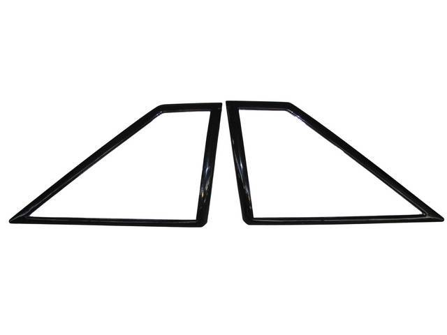 Molding Covers, Quarter Window, Black, Pair, Repro, These Units Are Designed To Fit Over Your Existing Window Moldings